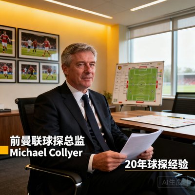 前曼联球探总监 Michael Collyer，拥有20年球探经验